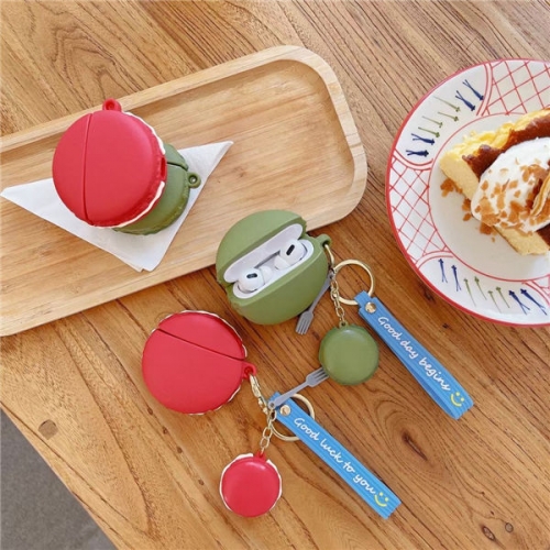 202104 Macaron with Pendant 3D Silicon Case for AirPods VAC04915
