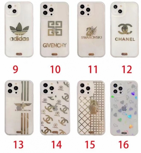 202104 Electroplated Luxury Logo Pattern TPU Case for iPhone VAC04972