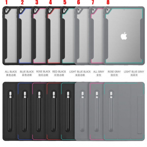 202104 Sleep B Clear Back Leather Fold Case for iPad VAC04996