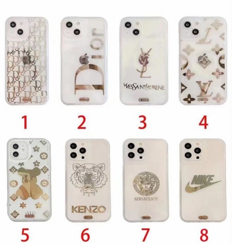202104 Electroplated Luxury Logo TPU Case for iPhone VAC04971