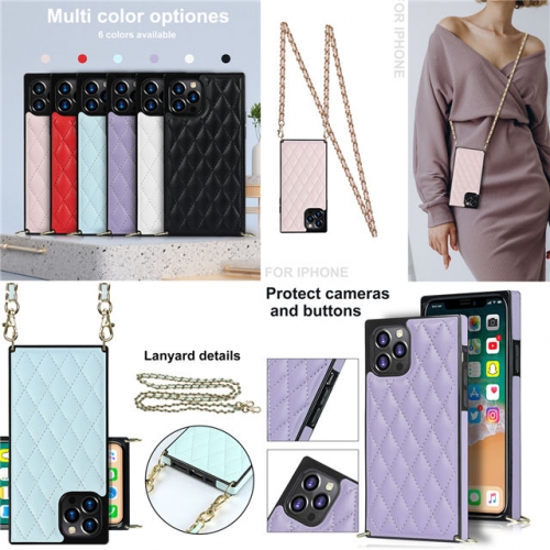 202104 Classic Square Leather Case for iPhone/Samsung VAC05149
