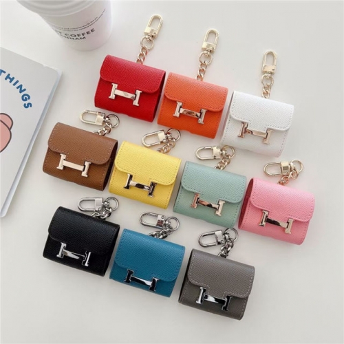 202104 Luxury Herm PU Leather Bag Case for AirPods VAC05177
