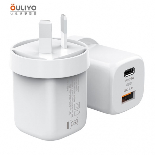 OULIYO AU Pin QC3.0 Quick Charge 20w PD Charger VAC05930