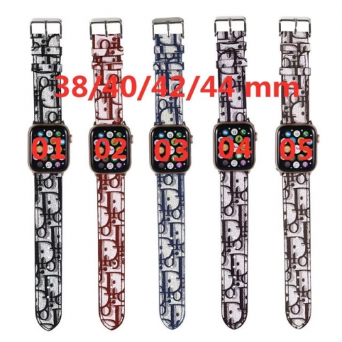 202201 Luxury Pattern Leather Watch Band for Apple Watch VAC06178