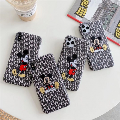 202201 Luxury Pattern x Embroidery Disney Hard Case for iPhone/Samsung VAC06305