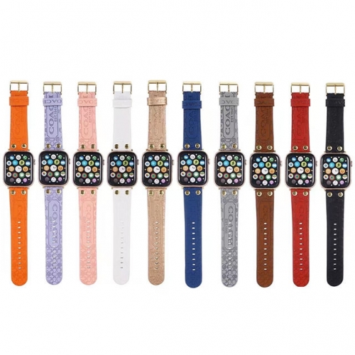 202201 Luxury Pattern Leather Watch Band for Apple Watch VAC06412