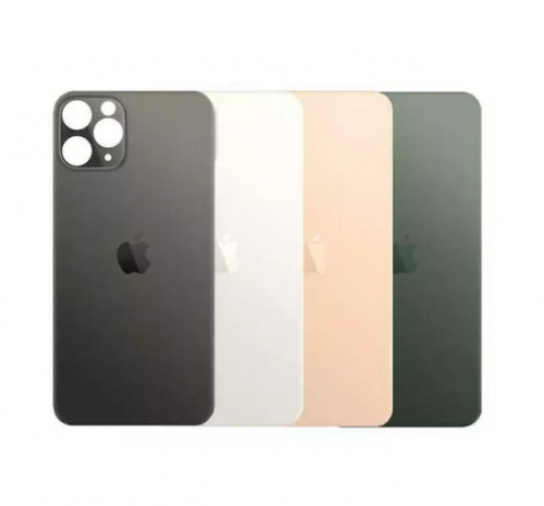 for iPhone 11 Pro Easy Replacement Big Camera Hole Back Glass