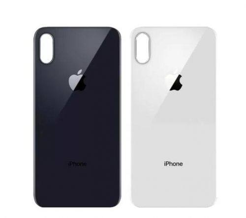 for iPhone X Easy Replacement Big Camera Hole Back Glass