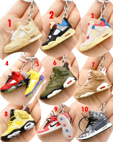202203 Jordan AJ 4th 5th 6th Gen. Sneaker Shoe Keychain VAC07156