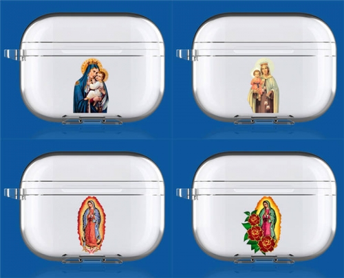 202203 Virgin Mary Painting Clear TPU Case for AirPods VAC07499