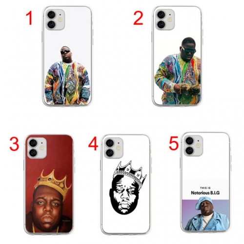 202203 Notorious B.I.G Painting Clear 1.5mm TPU Case for iPhone/Samsung VAC07501