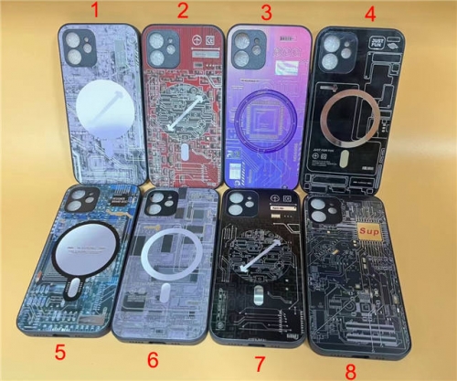 202203 PCB Pattern Glass Case (No Magetic) for iPhone VAC07602