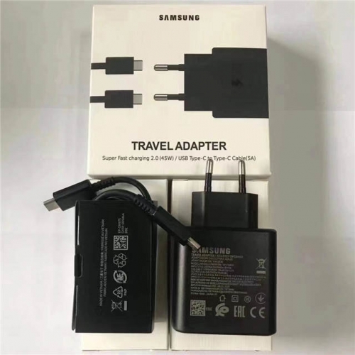 45w USB-C PD Charging Kits for Note10 S21 EU Pin VAC08090