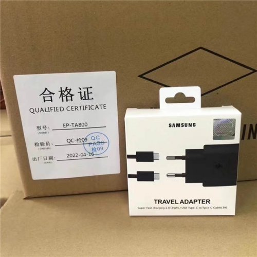 25w USB-C PD Charging Kits for Note10 S20 EU Pin VAC08088