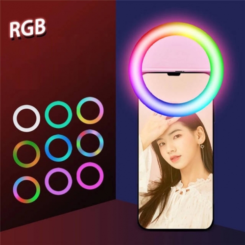 RGB Colors Changed Selfie Light Clip for Phone VAC08117
