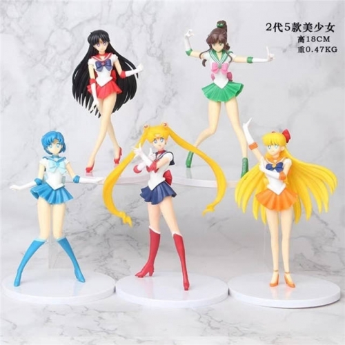 5pcs Sailor Moon Figures VAC08136