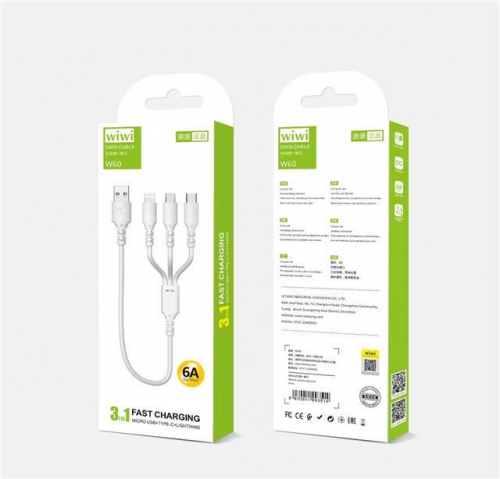 Wiwi 3 in 1 Charging Cable VAC08645