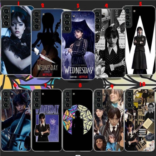 202301 Wednesday Addams Pattern Black TPU Case for iPhone VAC09004