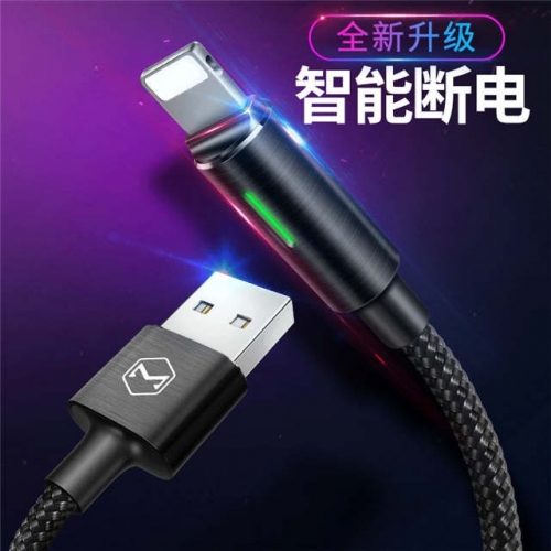 Mcdodo Smart Power-Off and Braided Data Cable for Apple Phones with Fast Charging