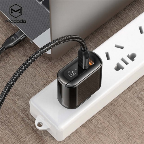 Mcdodo 18W Fast Charging PD+QC Dual-Port Digital Display Charger for Apple/Android Phone Charging Head