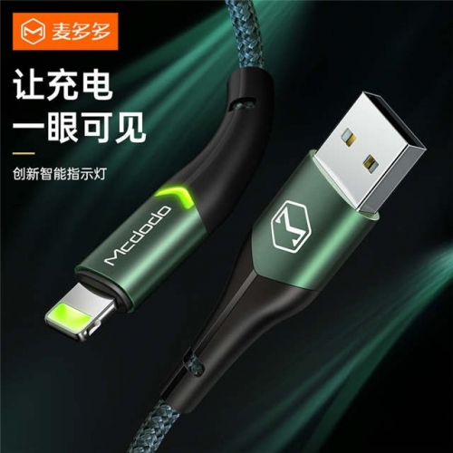 Mcdodo Glow-in-the-Dark Data Cable for Apple Fast Charging Data Cable USB Phone Charging Cable