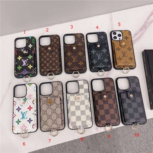 202302 Luxury Case with Buckle Card Bag for iPhone/Samsung VAC10285