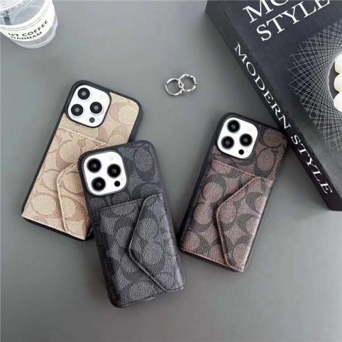 202302 Luxury Card Bag Buckle Case for iPhone/Samsung VAC10287
