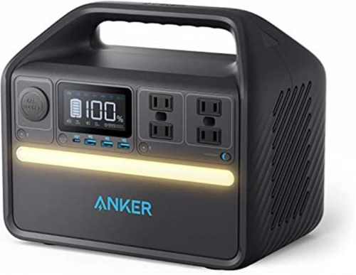 Anker 535 Portable Power Station, 512Wh, 500W 9-Port Powerhouse, 4 AC Outlets, 60W USB-C PD Output