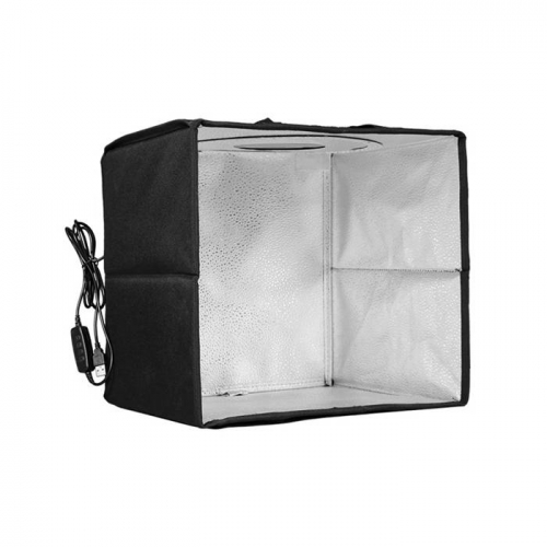 30cm x 30cm Portable Foldable Photo Studio LED Light Box with 6 Colors Backdrops, Single Color Temperature USB Cable Power Supply VAC10758
