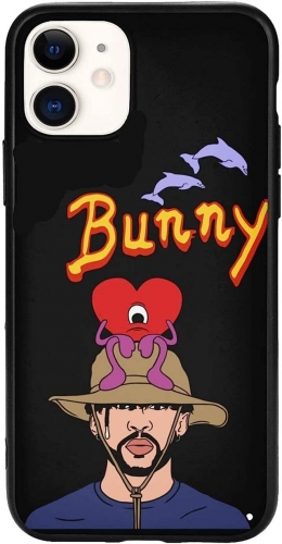 202303 Bad Bunny Black TPU Case for iPhone VAC10773