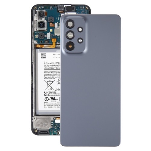 For Samsung Galaxy A73 5G SM-A736B Original Battery Back Cover with Camera Lens Cover(Black)