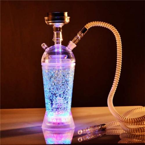 Ice Cracking Texture LED Hookah Shisha VAC11839