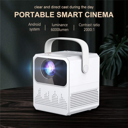 T2 Mini Android Ver. Portable Projector Home Theater 1080p Android Smart HD 4K Home Projector Wireless Projector VAC11883
