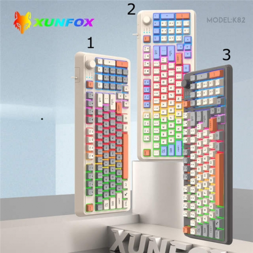XunFox K82 Tri Colors Wired Mechanical Keyboard VAC11887