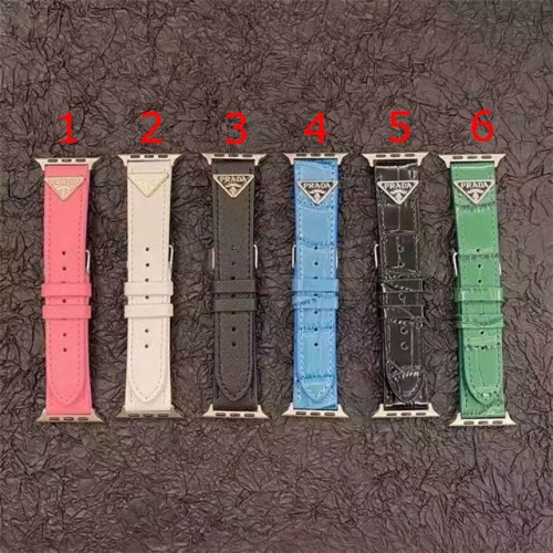 202303 Luxury Twill Leather Watch Band Crocodile Skin Texture Leather Watch Band for Apple Watch VAC11898