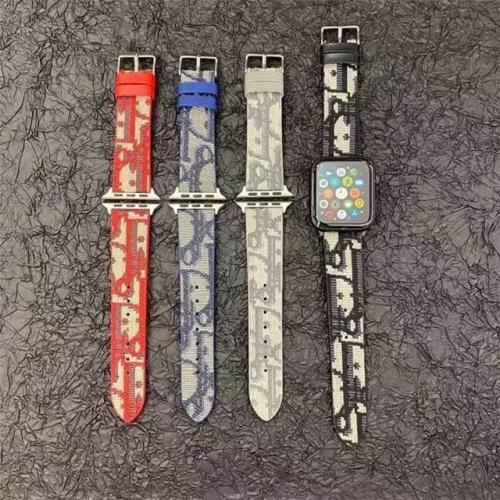 202303 Luxury Jacquard Fabric Watch Band for Apple Watch VAC11899