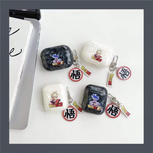 202303 XHXH DBZ Goku Shell Oval TPU Case with Charm for AirPods