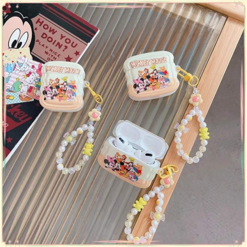 202303 Mickey Square IMD Case with Chain for AirPods VAC12184