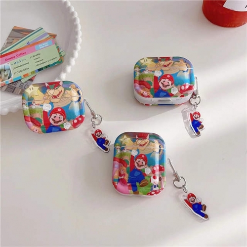 202303 Mario Square IMD Case with Charm for AirPods VAC12182