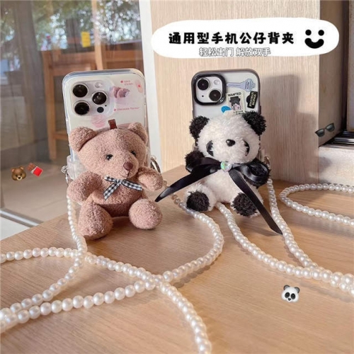 202303 Lanyard Phone Clip with Cartoon Purse for All Phones VAC12196