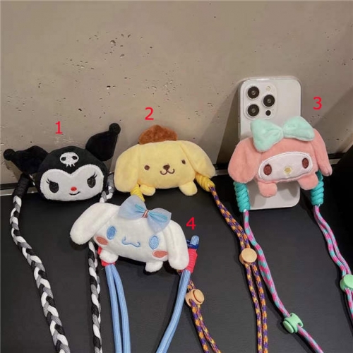 202303 LXLX Lanyard Phone Clip with Cartoon Purse for All Phones