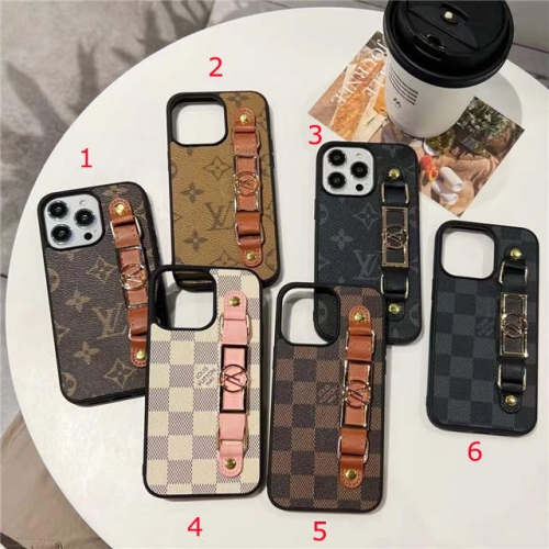 202303 Luxury LV Grip Band Case for iPhone VAC12767