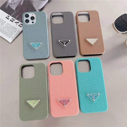 202303 Luxury Prada 3sides Close Case with Nameplate for iPhone VAC12752