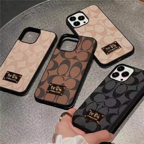 202303 Luxury Coach TPU Case with Nameplate for iPhone/Samsung VAC12749