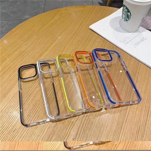 202303 XDSS ZhenCai Bright Color Clear PC Case for iPhone VAC12839
