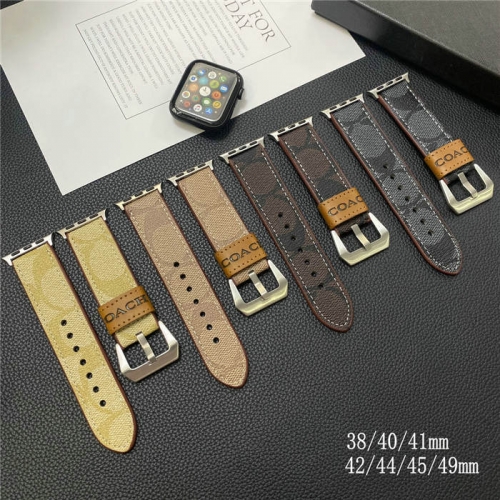 202102 Luxury CC Leather Watch Band for Apple Watch VAC12893