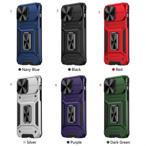 for Latest iPhone Serie HKHK MeiYing JinGang Armor PC Case with Camera Protector VAC12954