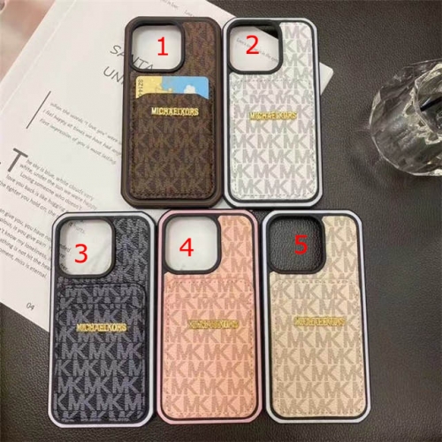 202303 Luxury Contrast Colors TPU PC Card Slot Case with Nameplate for iPhone VAC12979