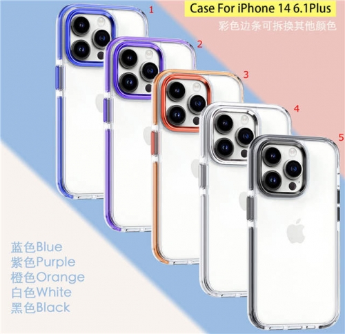 for Latest iPhone Serie QWQW ShuangSe QiCai TPU PC Case for iPhone VAC12957