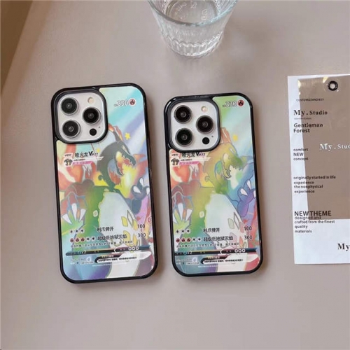 202304 YDYD Pokemon Chazard One Case Dual 3D Patterns Magsafe Case Raster Optical Case for iPhone
